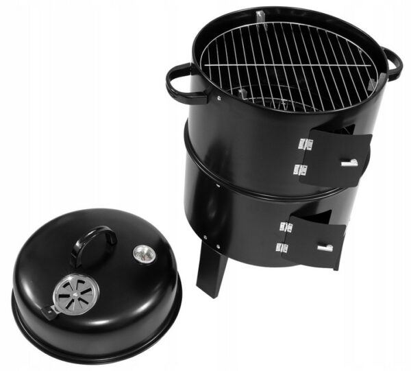 Gratar metalic pe carbuni, inchis pe 3 nivele, cu capac si termometru, 83x40x38cm - Image 12