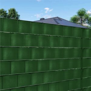 Kerítésbe fűzhető belátásgátló szalag, PVC, 35 x 0,19 m, zöld