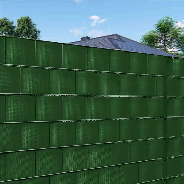 Kerítésbe fűzhető belátásgátló szalag, PVC, 35 x 0,19 m, zöld
