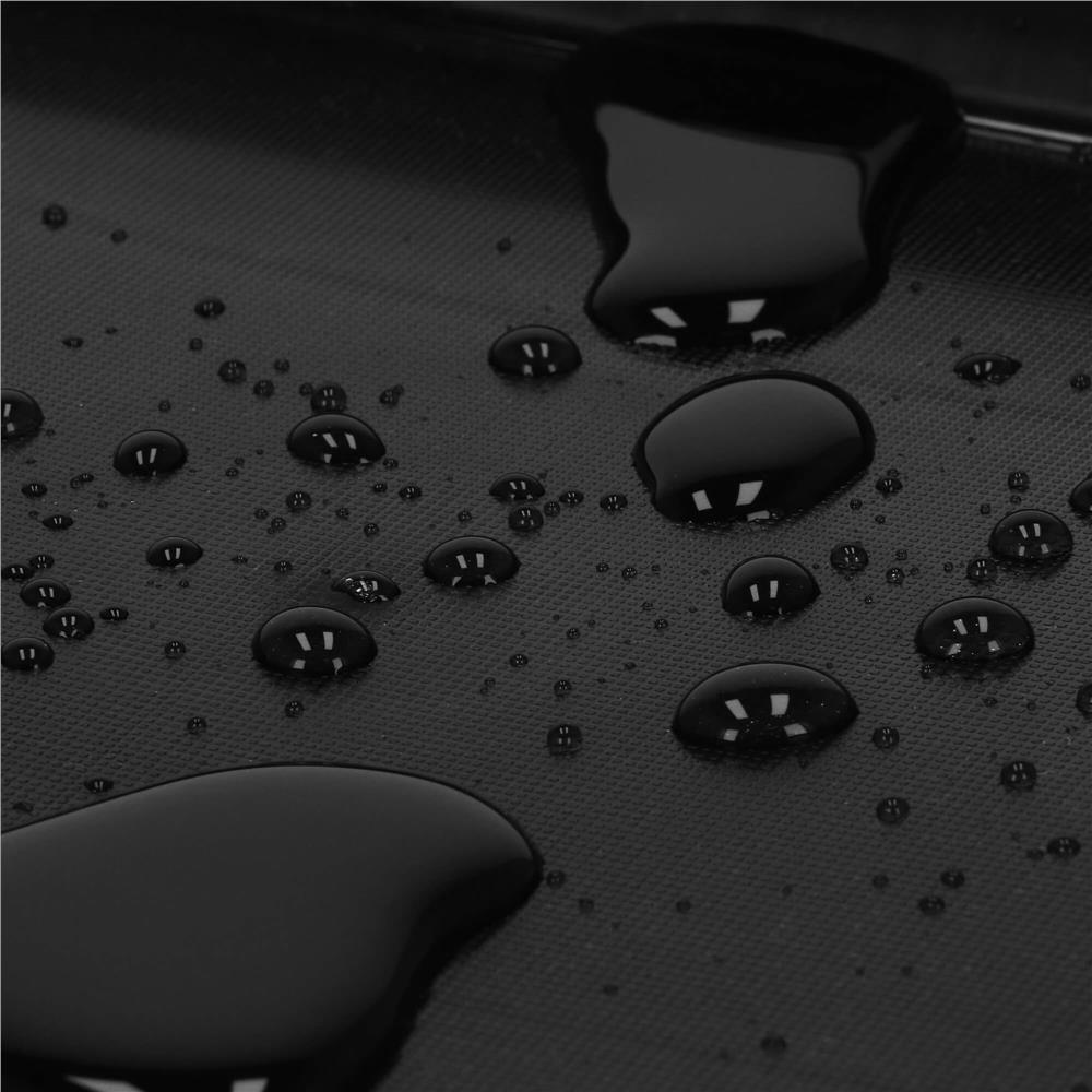 Uscator de vase cu suport pahare si tacamuri, din otel, pe 2 nivele, cu tava de scurgere, 52x25x37cm, negru - Image 8