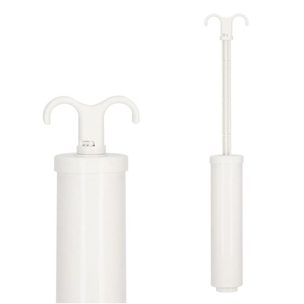 Vákuumszivattyú ruhatáskákhoz, műanyag, 38cm, fehér - Image 9