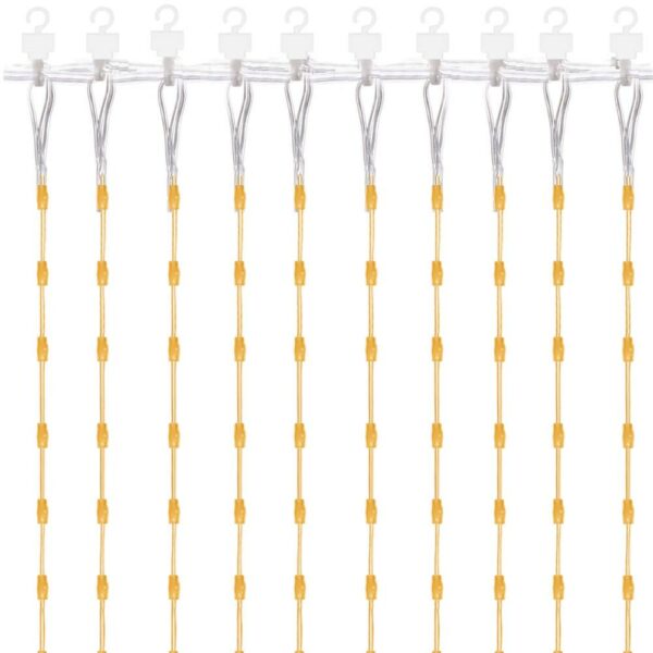 Fényfüggöny 300 LED, 3x3m, beltérre, távirányítóval, meleg fehér (sárga) - Image 9