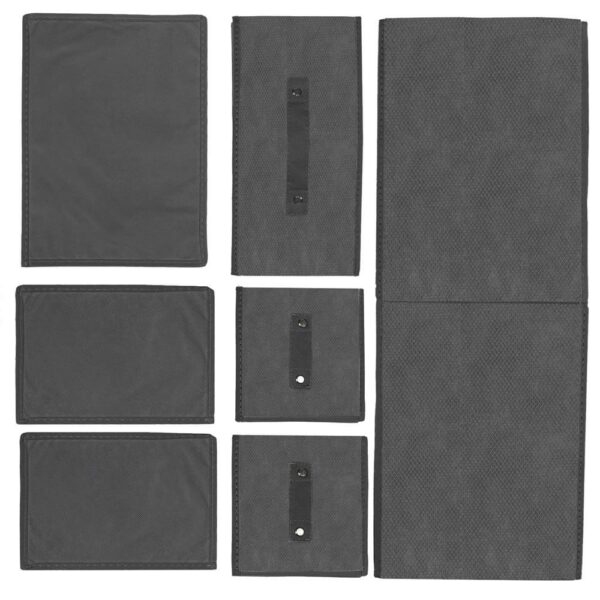 Organizator dulap tip lada cu 3 sertare, 31x31x22cm, gri inchis - Image 8