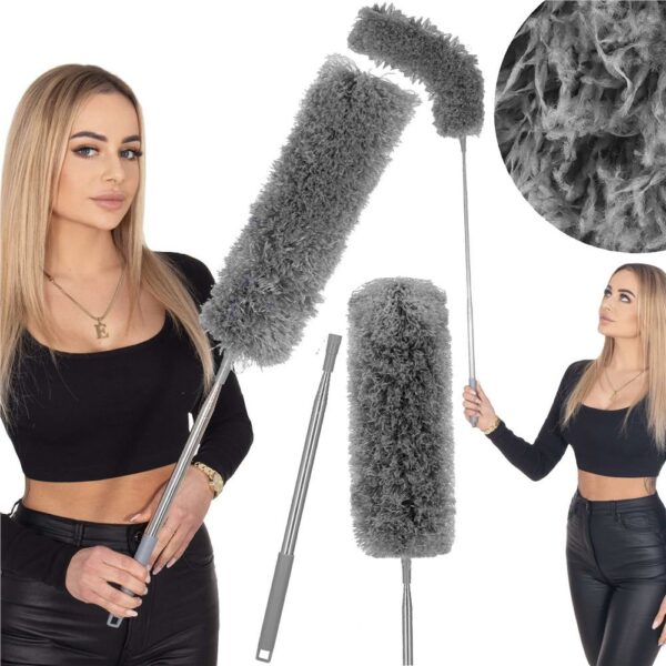 Pamatuf pentru praf cu coada telescopica pentru zone greu accesibile, 2 piese, 75-254 cm - Image 7