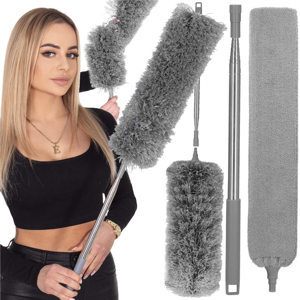 Teleszkópos porseprű nehezen elérhető helyekhez, 3 részes készlet, 75–255 cm - Image 9