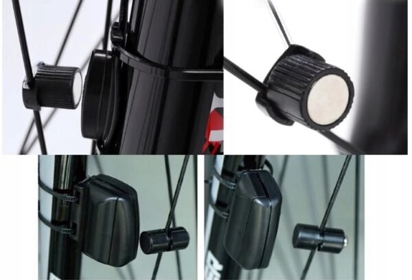 Ciclocomputer vitezometru wireless pentru bicicleta, 14 functii, negru - Image 8