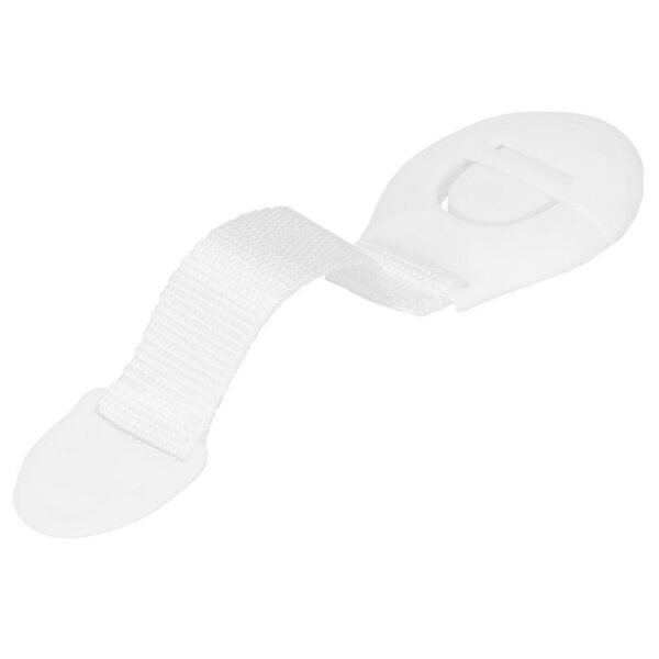 10 db-os fiók és ajtózár biztosíték készlet, műanyag és textil, állítható, 20 cm, fehér - Image 9