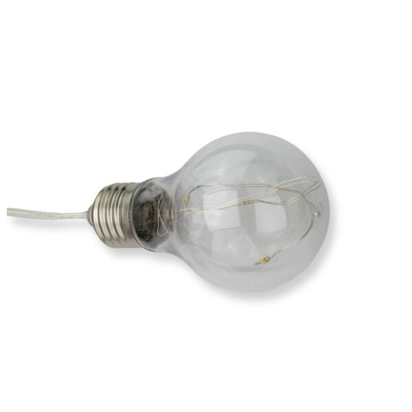 Fényfüzér, LED, Moza modell, 20 izzó, 580 cm, napelemes töltés, meleg fehér fény - Image 7