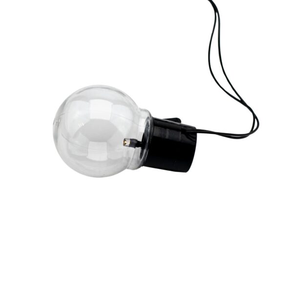 Fényfüzér, LED, Rona modell, 10 izzós, 380cm, napelemes töltés, meleg fehér fény - Image 11