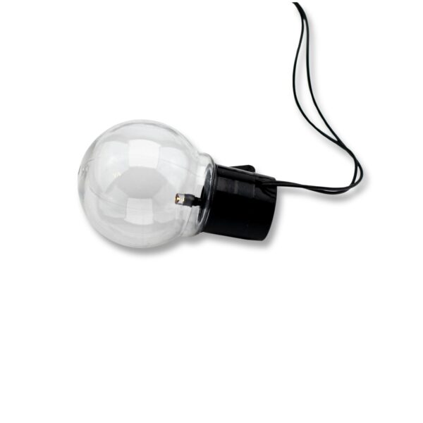 Fényfüzér, LED, Rona modell, 10 izzós, 380cm, napelemes töltés, meleg fehér fény - Image 15