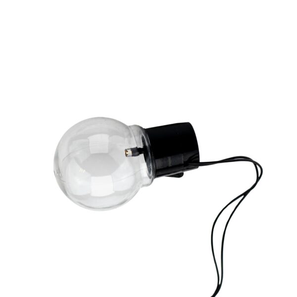 Fényfüzér, LED, Luca modell, 10 izzós, 380cm, napelemes töltés, hideg fehér fény - Image 9