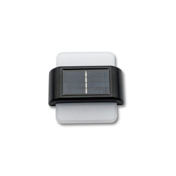 2 db napelemes LED fali lámpa készlet, IP44 kültéri használatra, 12 órás autonómia, 9x9x2,3 cm, fekete - Image 7