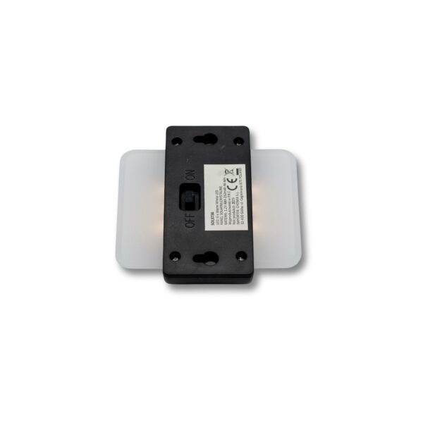 2 db napelemes LED fali lámpa készlet, IP44 kültéri használatra, 12 órás autonómia, 9x9x2,3 cm, fekete - Image 9