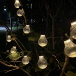 Fényfüzér, LED, Stripes modell, 10 izzó, 380cm, napelemes töltés, meleg fehér fény