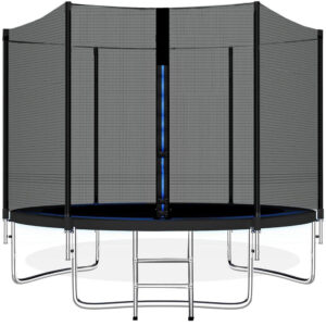 Trambulina Black, cu scara si plasa de protectie exterioara, 180 cm, 120kg