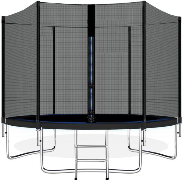 Trambulina Black, cu scara si plasa de protectie exterioara, 180 cm, 120kg