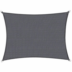 Copertina prelata de soare, dreptunghiulara, impermeabila cu protectie UV, 4x2m, gri