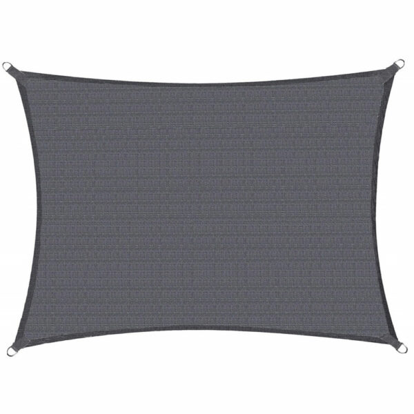 Copertina prelata de soare, dreptunghiulara, impermeabila cu protectie UV, 4x2m, gri