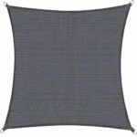 Copertina prelata de soare, patrata, impermeabila cu protectie UV, 4x4m, gri