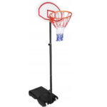 Kosárlabda karika hordozható állvánnyal, 165-205 cm-ig állítható kosármagasság