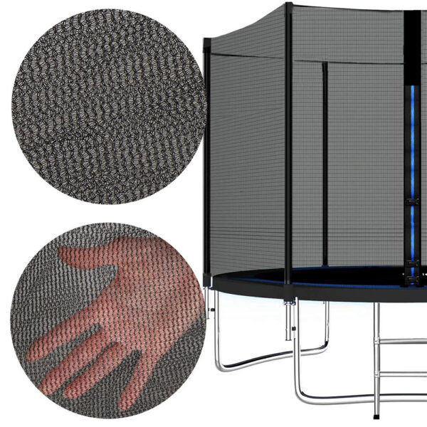 Trambulina Black, cu scara si plasa de protectie exterioara, 180 cm, 120kg - Image 13