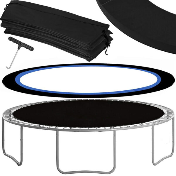 Trambulina Black, cu scara si plasa de protectie exterioara, 180 cm, 120kg - Image 17