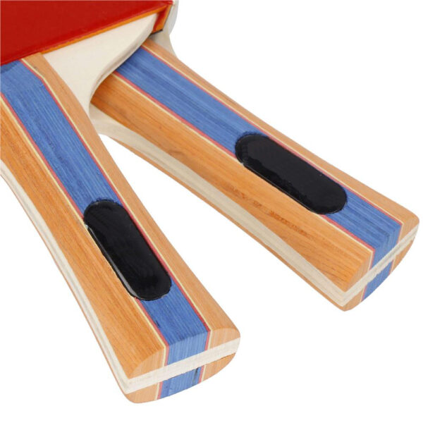 2 db pingpongütő készlet, 3 db labdával, 25x15 cm, fekete és piros - Image 2