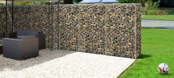 SONGMICS Cos de gabioane pentru pietre, otel galvanizat, 100x50x50cm, argintiu - Image 8