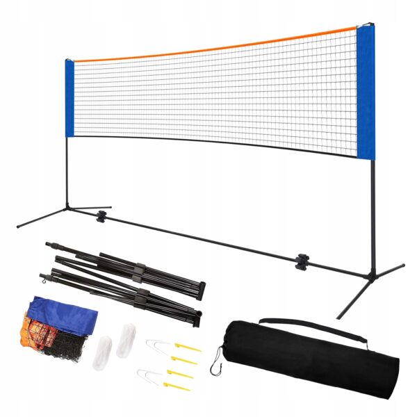 Fileu pentru badminton, tenis sau volei, cu inaltime reglabila, 305x103cm - Image 2