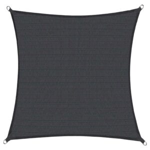 Copertina prelata de soare, patrata, impermeabila cu protectie UV, 4x4m, gri inchis
