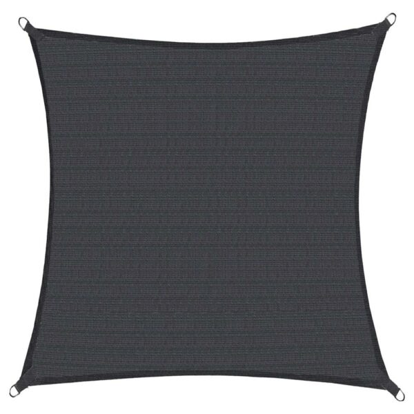 Copertina prelata de soare, patrata, impermeabila cu protectie UV, 4x4m, gri inchis