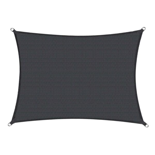 Copertina prelata de soare, dreptunghiulara, impermeabila cu protectie UV, 4x3m, gri inchis