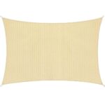 Copertina prelata de soare, dreptunghiulara, impermeabila cu protectie UV, 4x3m, bej