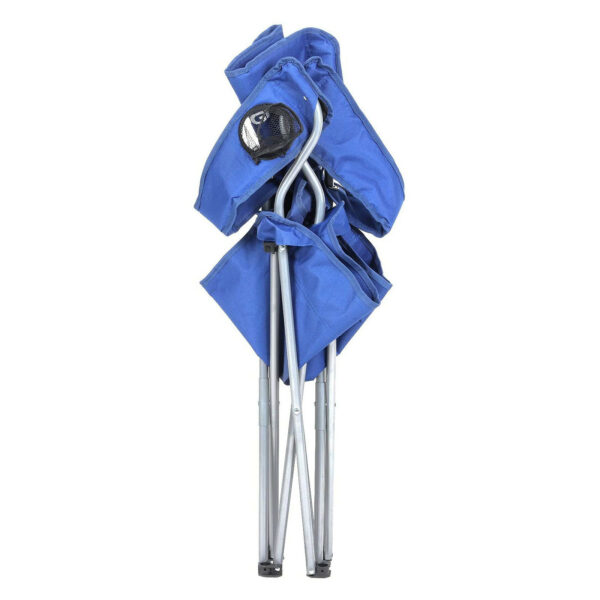 SONGMICS Set 2 scaune pliabile de camping sau pescuit, suport pahar, maxim 150kg, albastru - Image 10