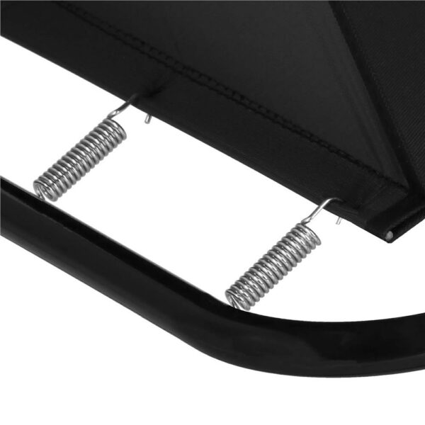 Scaun de plaja Sersimo, pliabil, 100kg, 52x73cm, negru - Image 12