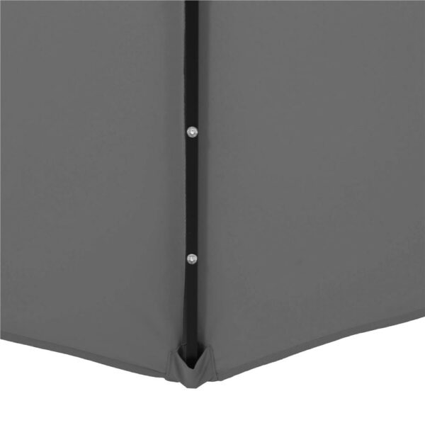 Kerti esernyő oldalkarral, LED világítással, fedéllel, 300cm, szürke - Image 16