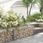 SONGMICS Gabionkosár kövekhez, horganyzott acélból, 100x30x30 cm, ezüst