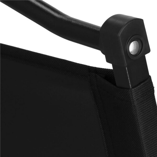 Scaun metalic plabil pentru gradina, camping sau plaja, 50x53x61cm, negru - Image 25