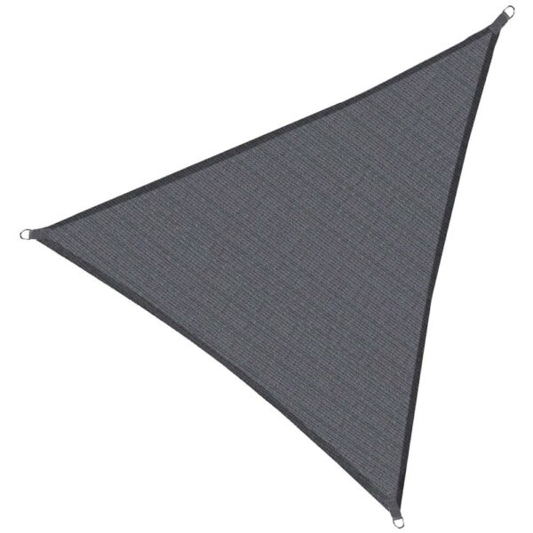 Napvitorla, háromszögletű, vízálló UV védelemmel, 4x4x4m, szürke