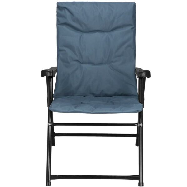 Scaun pliabil pentru terasa sau camping, sezut si spatar cu burete, maxim 120kg, albastru - Image 4