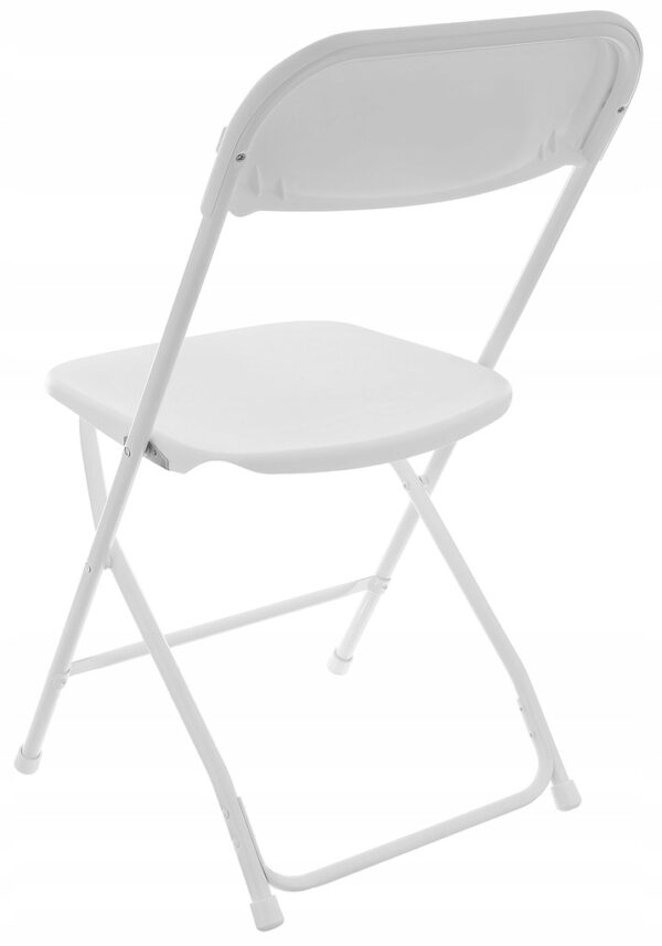 Set 2 scaune pliabile, structura otel cu sezut HDPE, 46x50x80cm, maxim 150kg, alb - Image 5