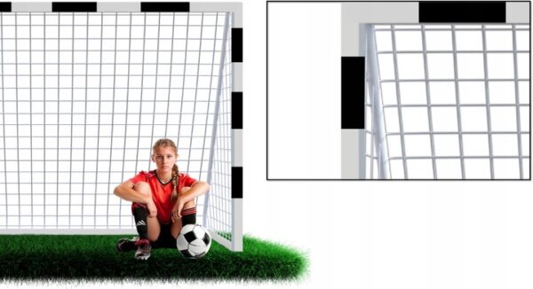 Acél focikapu, 200x300 cm, 38mm profil, rögzítőkkel - Image 5