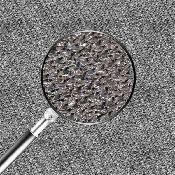 Copertina prelata de soare, triunghiulara, impermeabila cu protectie UV, 3x3x3m, gri - Image 4