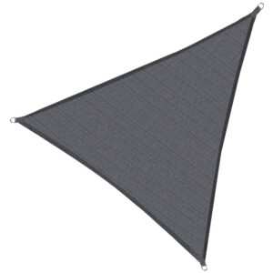 Napvitorla, háromszögletű, UV védelemmel, 3x3x3m, sötétszürke