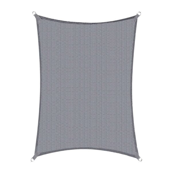 Copertina prelata de soare, dreptunghiulara, impermeabila cu protectie UV, 5x4m, gri deschis - Image 4