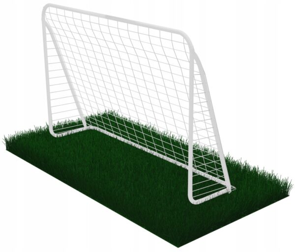 Acél futballkapu, 152x213 cm, 25 mm-es profil, edzési céltábla, narancs - Image 6