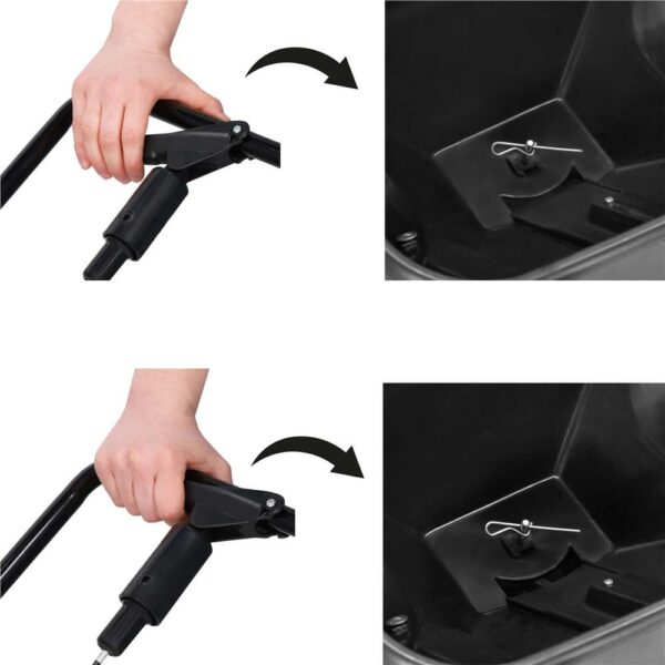 Semanatoare cu dispozitiv de imprastiere seminte, pentru gazon sau plante, capacitate umplere 25kg - Image 5