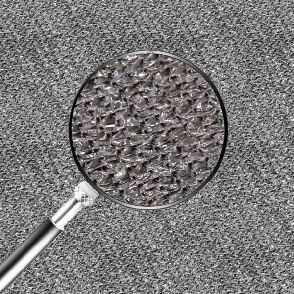 Copertina prelata de soare, dreptunghiulara, impermeabila cu protectie UV, 4x2m, gri deschis - Image 6