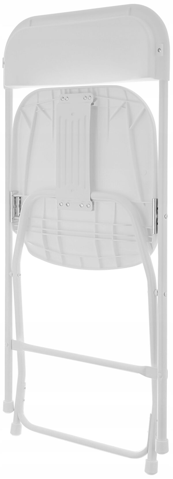 Set 2 scaune pliabile, structura otel cu sezut HDPE, 46x50x80cm, maxim 150kg, alb - Image 7