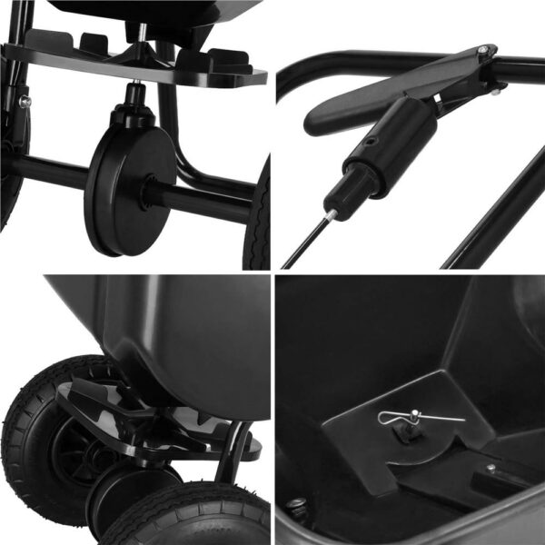 Semanatoare cu dispozitiv de imprastiere seminte, pentru gazon sau plante, capacitate umplere 25kg - Image 6